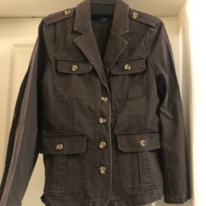 Jockey chocolate brown utility jacket with stretch size L